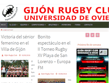 Tablet Screenshot of gijonrugbyclub.com